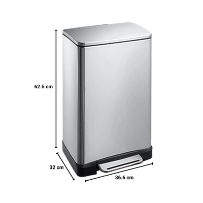 Gambar Eko 30 Ltr Tempat Sampah Stainless E-cube