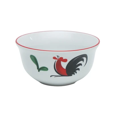Gambar Kopin Porcelain 11 cm Mangkuk Saji Keramik Kukuruyuk - Putih