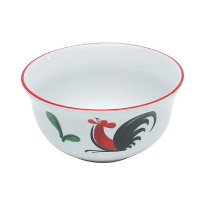 Gambar Kopin Porcelain 11 cm Mangkuk Saji Keramik Kukuruyuk - Putih