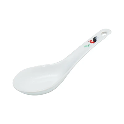 Gambar Kopin Porcelain Sendok Bubur Porcelain Kukuruyuk Kph01Spn