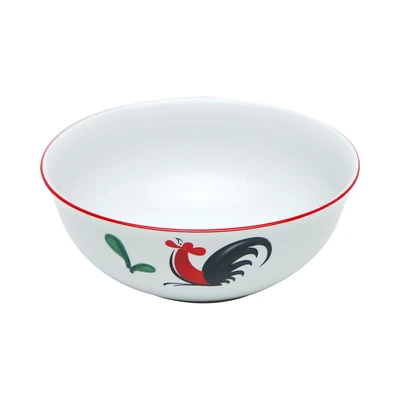 Gambar Kopin Porcelain 22.5 cm Mangkuk Saji Porcelain Kukuruyuk - Putih