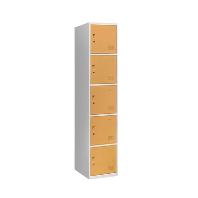 Gambar Krisbow Loker 5 Pintu Single Column - Kuning