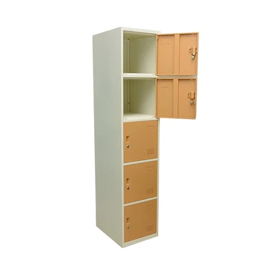Gambar Krisbow Loker 5 Pintu Single Column - Kuning