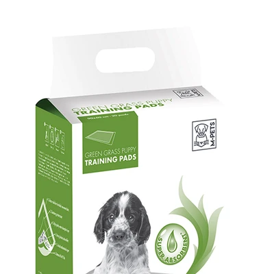 Gambar M-Pets Training Pads Anjing Puppy Green Grass 90x60 cm Set 30 pcs
