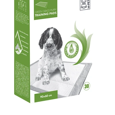 Gambar M-Pets Training Pads Anjing Puppy Green Grass 90x60 cm Set 30 pcs