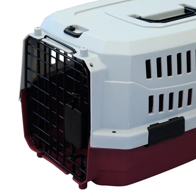 Gambar M-Pets Viaggio Kandang Travel Portable Anjing 48.3x25.4x32 cm - Merah Bordeau