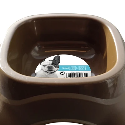 Gambar M-Pets Tempat Makan Hewan 775 ml - Cokelat