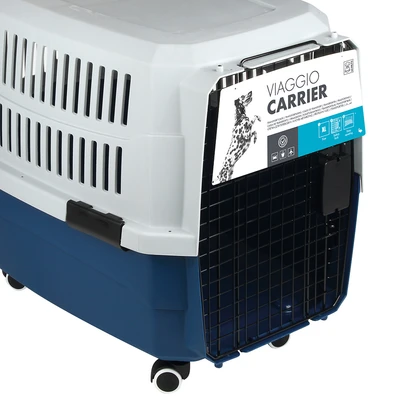Gambar M-Pets Viaggio Kandang Travel Portable Anjing 91.5x61x66 cm - Biru