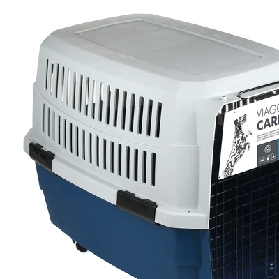 Gambar M-Pets Viaggio Kandang Travel Portable Anjing 91.5x61x66 cm - Biru