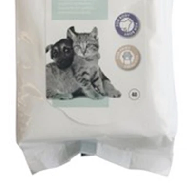 Gambar M-Pets Tisu Basah Anjing & Kucing 15x20 cm Set 40 pcs