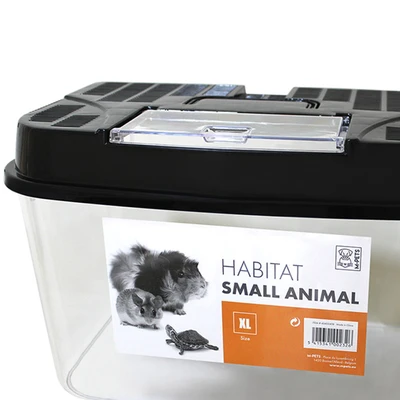 Gambar M-Pets Kandang Hamster & Reptil Kecil 35x22x22 cm - Hitam