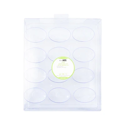 Gambar Krischef Ogival Oval Cup Plastik Dengan Holder Set 13 pcs Transparan