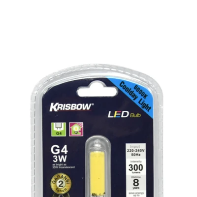 Gambar Krisbow Bohlam Led G4 3w 300lm - Cool Daylight