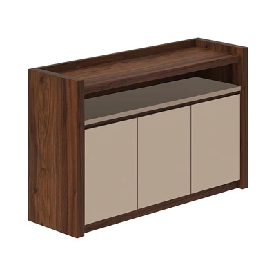 Gambar Informa Montana Credenza Lemari Kantor 3 Pintu - Cokelat