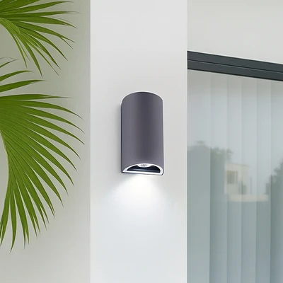 Gambar Krisbow Lampu Dinding Outdoor 6 Watt 6500K Cool Daylight