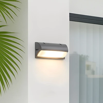 Gambar Krisbow Lampu Dinding Outdoor Tube 10 Watt Warm White