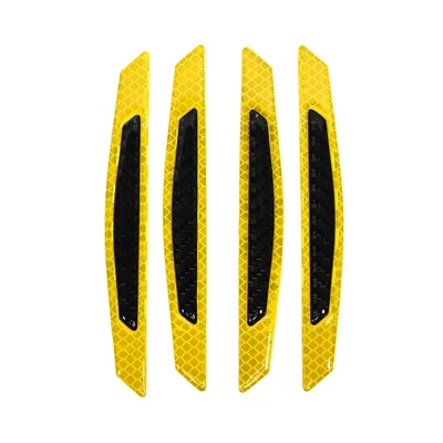 Gambar Otto Klasse Set Door Guard Reflektif Motif Karbon 4 Pcs - Kuning