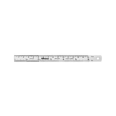 Gambar Mitutoyo Penggaris Besi 6 Inch/150 mm 182-302