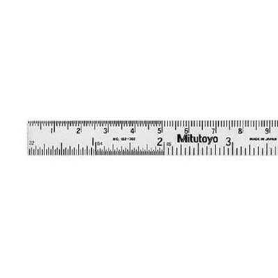Gambar Mitutoyo Penggaris Besi 6 Inch/150 mm 182-302