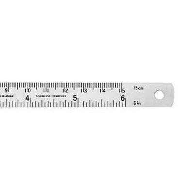 Gambar Mitutoyo Penggaris Besi 6 Inch/150 mm 182-302