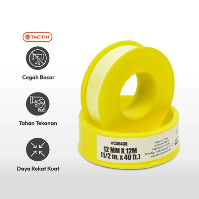 Gambar Tactix Perekat 12 mm X 12 Mtr - Kuning