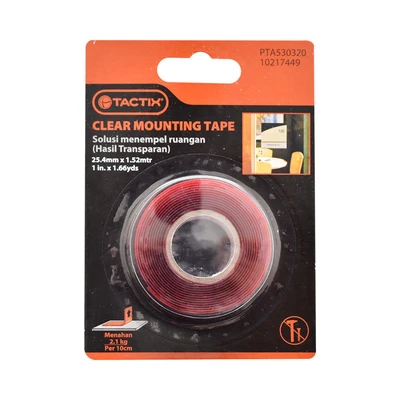 Gambar Tactix Mounting Tape Clear 1.5 Mtr
