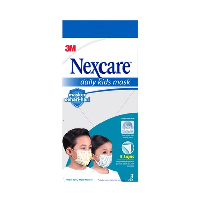 Gambar Nexcare Masker Anti Virus Anak Daily 3 Pcs - Hijau