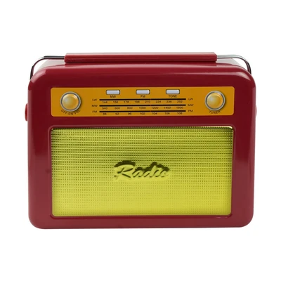 Gambar Informa 25x18.7x10.2 Cm Kotak Penyimpanan 3d Radio - Merah