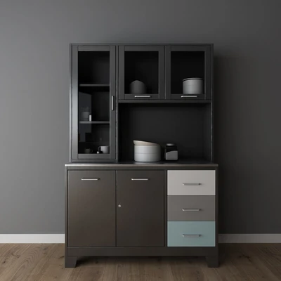 Gambar Informa Sky Set Kabinet Dapur Metal - Hitam