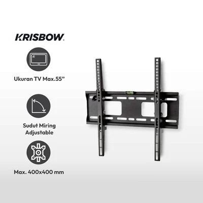 Gambar Krisbow Bracket Tv Tilt 32-55 Inci - Hitam