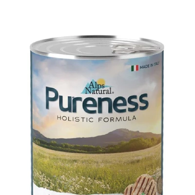 Gambar Alps Natural Makanan Anjing Basah All Life Stages Pureness Pork 400 gr