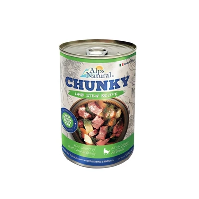 Gambar Alps Natural 415 Gr Makanan Anjing Basah All Life Premium Chunk Lamb