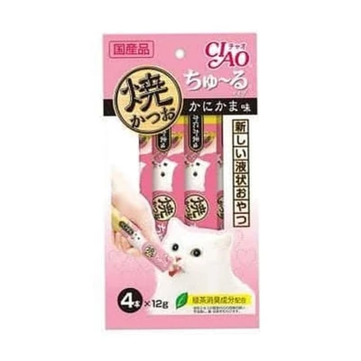 Gambar Ciao Makanan Kucing Basah Grilled Tuna Crab 48 gr