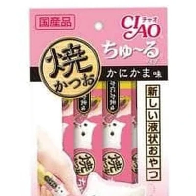 Gambar Ciao Makanan Kucing Basah Grilled Tuna Crab 48 gr