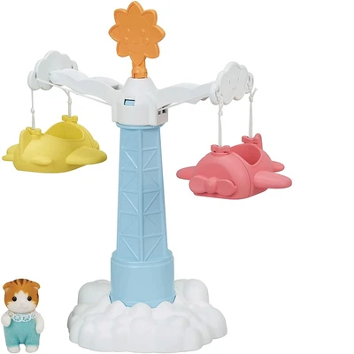 Gambar Sylvanian Families Set Baby Airplane Ride Esfj53340