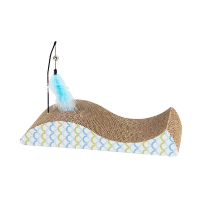 Gambar Pawise 48x22x8.5 cm Mainan Kucing Scratcher Bentuk Ikan