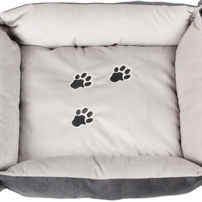 Gambar Pawise 64.5x56.5x7.5 cm Tempat Tidur Anjing Dengan Motif Jejak Kaki