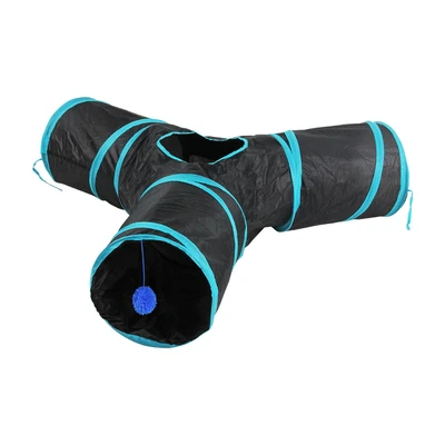 Gambar Pawise 30x30x6 cm Mainan Kucing Cat Tunnel 3 Way