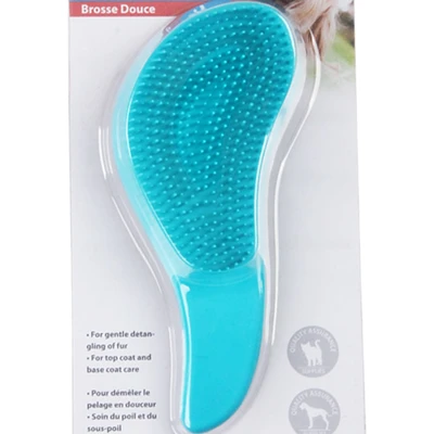 Gambar Pawise 19 Cm Sisir Anjing Softbrush - Biru