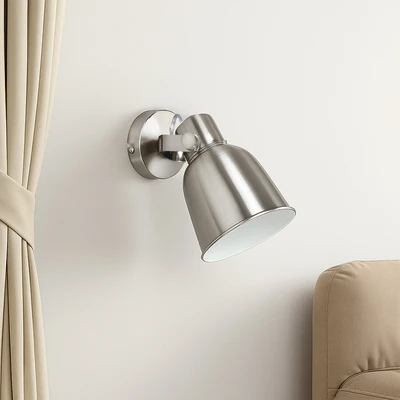 Gambar Eglare Retro Lampu Dinding - Satin Nickel