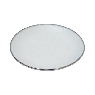 Gambar Kichero Piring Makan Keramik 20 cm - Putih
