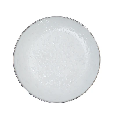 Gambar Kichero Piring Makan Keramik 20 cm - Putih