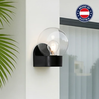 Gambar Eglo Lormes Lampu Dinding Oudoor - Hitam