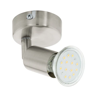 Gambar Eglo Lampu Sorot Led Buzz Plafon Gu10 - Satin/nikel