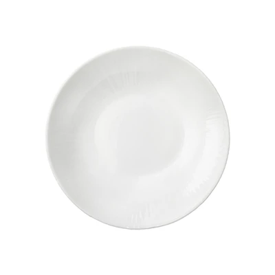 Gambar Bormioli Rocco 20 cm Coconut Piring Saji Sup Kaca - Putih