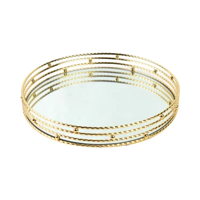 Gambar Informa Alas Tempat Lilin Dekorasi 27.5 cm - Gold