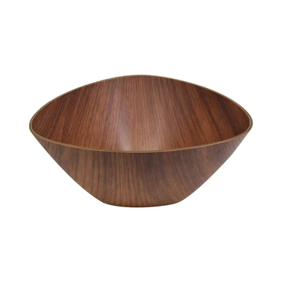 Gambar Evelin Mangkuk Plastik Triangle 20 cm - Cokelat