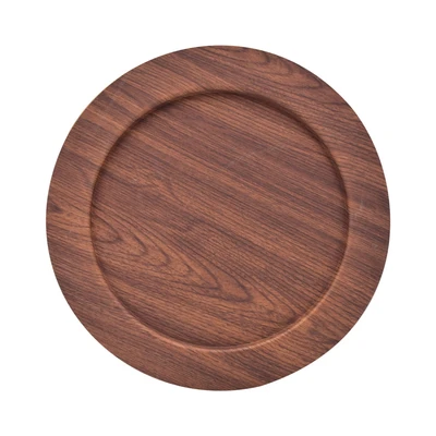 Gambar Evelin Piring Saji Plastik 32.5 cm - Cokelat