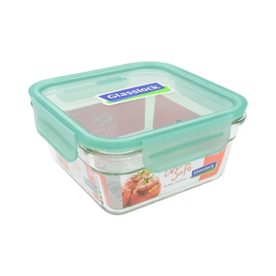 Gambar Glasslock Fancy Wadah Makanan Square 900 ml - Hijau