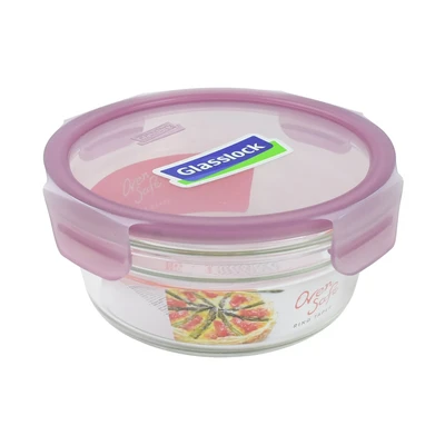 Gambar Glasslock Fancy Wadah Makanan Round 850 ml - Ungu